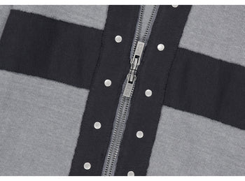 AS YOU ARE - CORSET-LINE ZIP-UP JACKET(灰色) J-A113