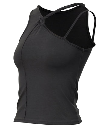 FLARE UP - Braided Sleeveless 編織無袖衫 T-F1088 (黑色)