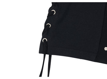 AS YOU ARE - CORSET-LINE ZIP-UP JACKET(黑色) J-A113