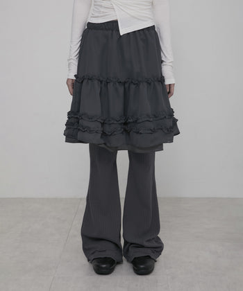 3-Layered Ruffle Skirt Pants FL-260