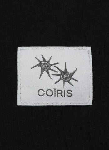 MUCENT X COIRIS ARIEL SIDE LEATHER PATCH HALF T (黑色）T-C1040