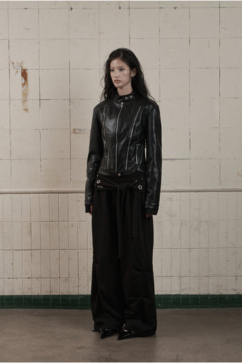 AS YOU ARE - FAKE SLIM LEATHER JACKET J-A109