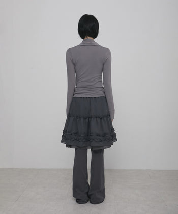 3-Layered Ruffle Skirt Pants FL-260