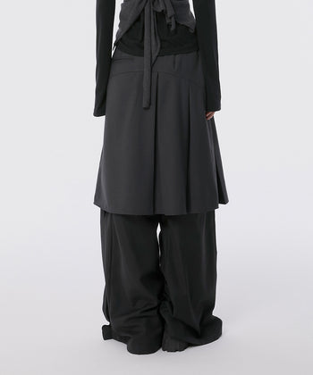 FLARE UP - Pleats Midi Skirt 褶襉中長裙 P-F215 (灰色)