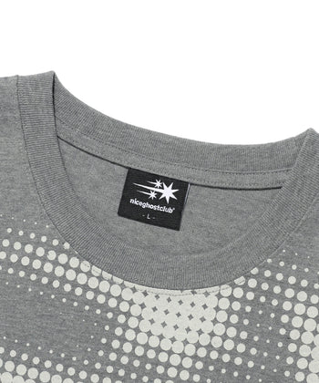 NICEGHOSTCLUB - 3STAR HALFTONE TEE 像素圖案T恤 [灰色] T-N230