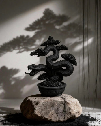 朽根造 - AC-K162 黑·盆系列｜蛇·繞折