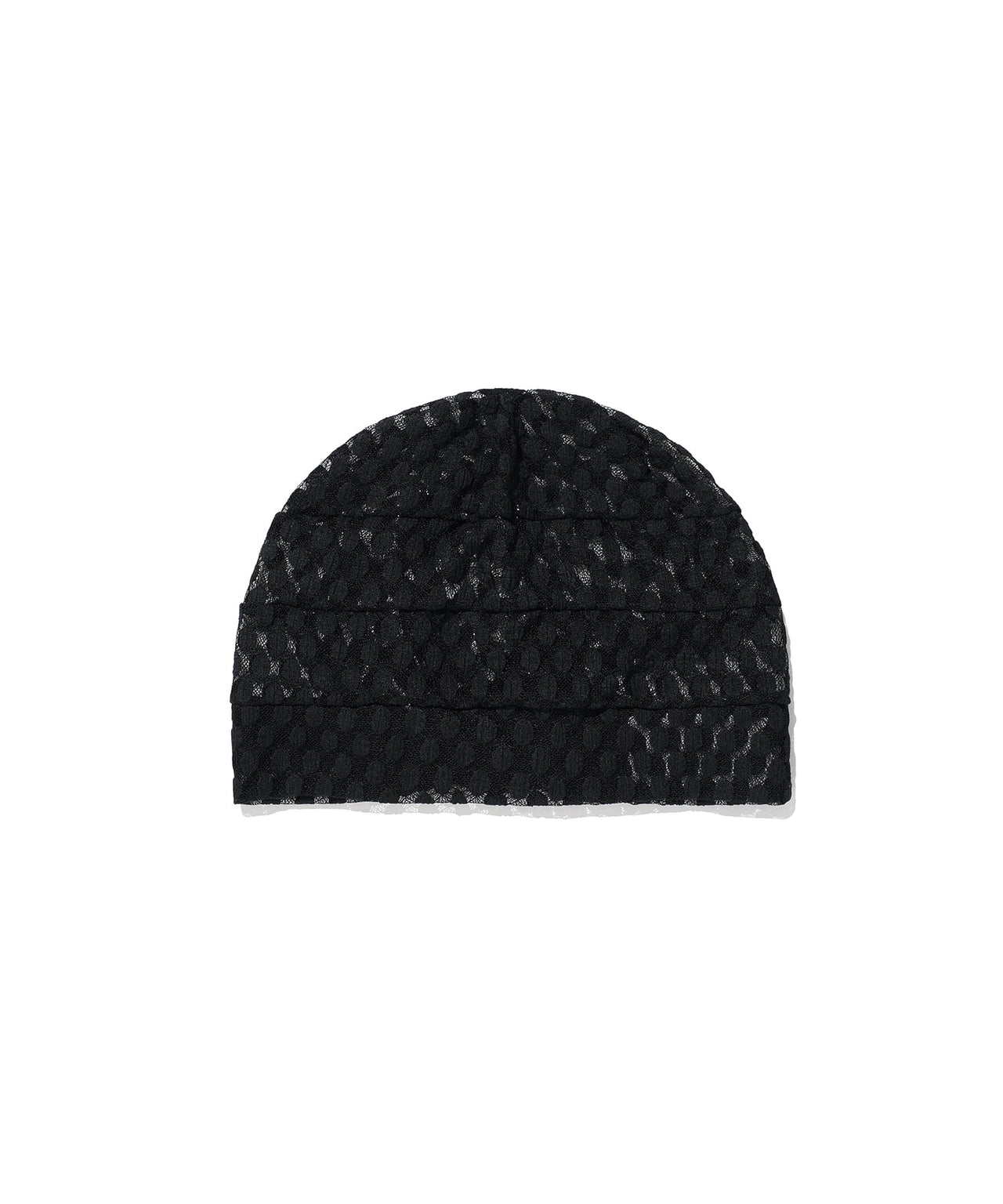 NICEGHOSTCLUB - ffats dot mesh turban beanie [黑色] AC-N67