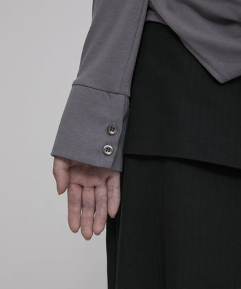 Asymmetrical Draped Shirt (FL-186)