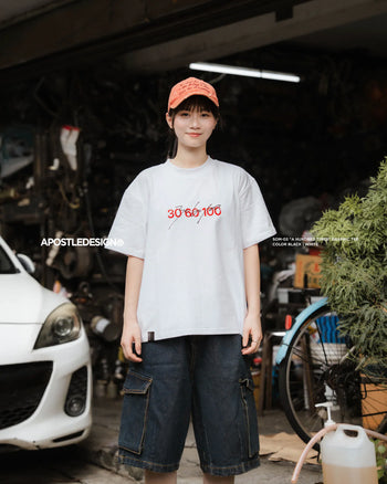 Apostle - SOM-03 "A HUNDRED TIMES" Graphic TEE - White