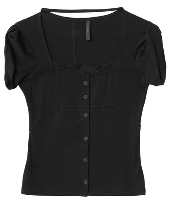 FLARE UP - Lace Sleeve Top 蕾絲袖上衣 T-F1092