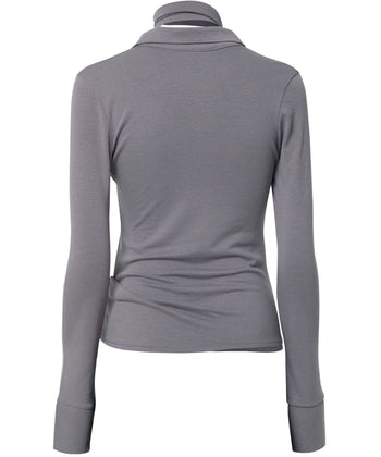 Asymmetrical Draped Shirt (FL-186)