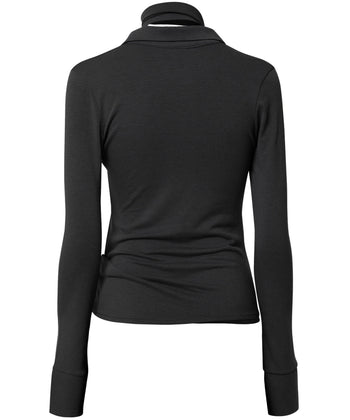 Asymmetrical Draped Shirt (FL-186)