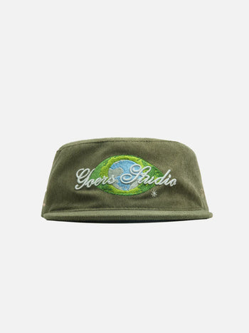 GOERS - AC-S155 Nudy Eyes Painters Cap in Olive Green 橄欖綠畫家帽