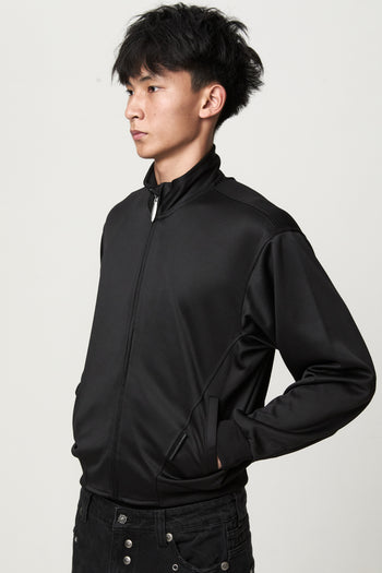 JOBDATASHEET - Basic Slim-Fit Stand-Collar Jacket with Leather Patch D58