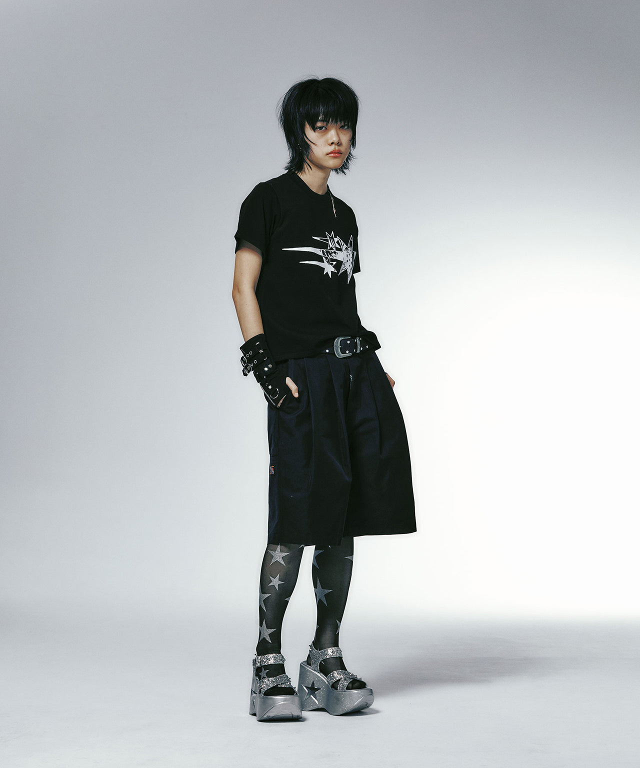 NUCEGHOSTCLUB - ANIME STAR TEE 動漫星星T恤 [黑色] T-N219