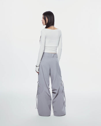 BUNNYHILL - P-B134 DEWDROP PANTS 剪裁機能長褲