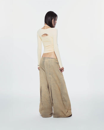 BUNNYHILL -T-B178 SANSA LONG SLEEVE TOP 長袖斜裁上衣