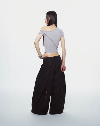 BUNNYHILL - P-B141 LUDOVIC PANTS 低腰寬版長褲