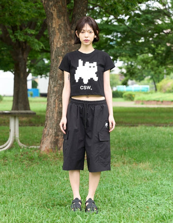 CSW - MELTING SIGNATURE BIG LOGO CROP T T-C210