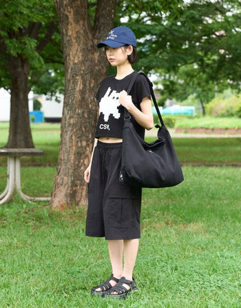 CSW - MELTING SIGNATURE BIG LOGO CROP T T-C210
