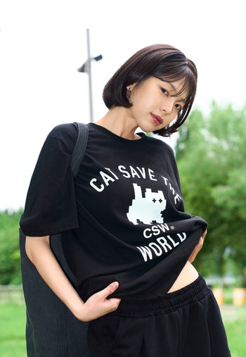 CSW - MYOW SIGNATURE ART WORK HALF T UNISEX T-C1001