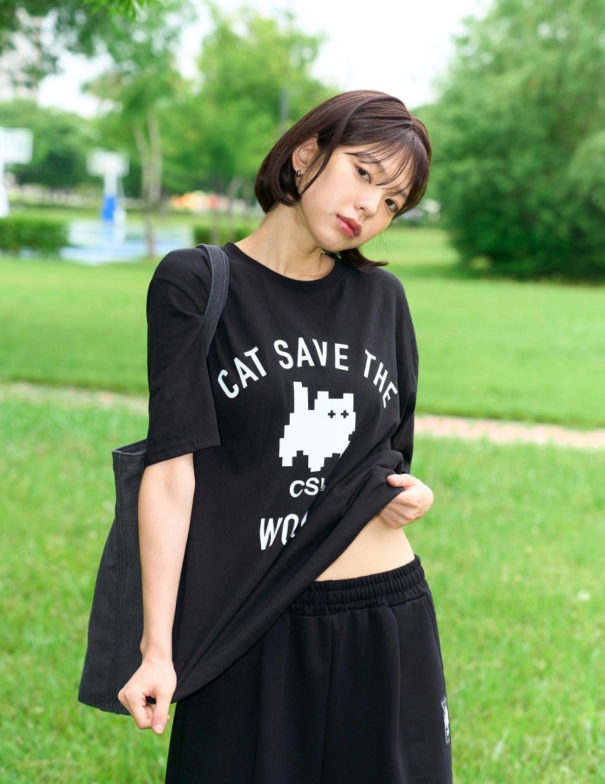 CSW - MYOW SIGNATURE ART WORK HALF T UNISEX T-C1001