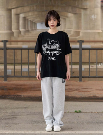 CSW - GLITCH LETTERING PIXEL ART LOGO HALF T T-C211
