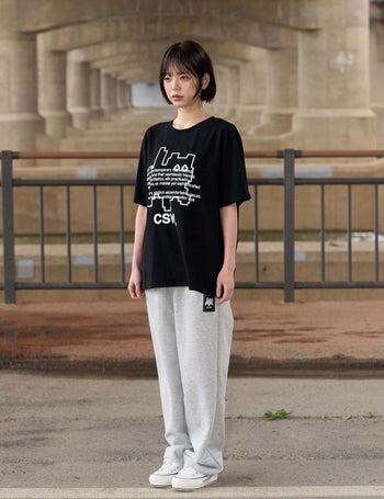 CSW - GLITCH LETTERING PIXEL ART LOGO HALF T T-C211