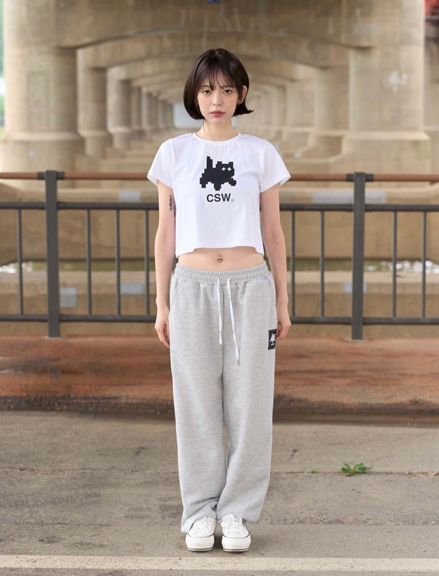 CSW - MELTING SIGNATURE LOGO HALF T T-C1002