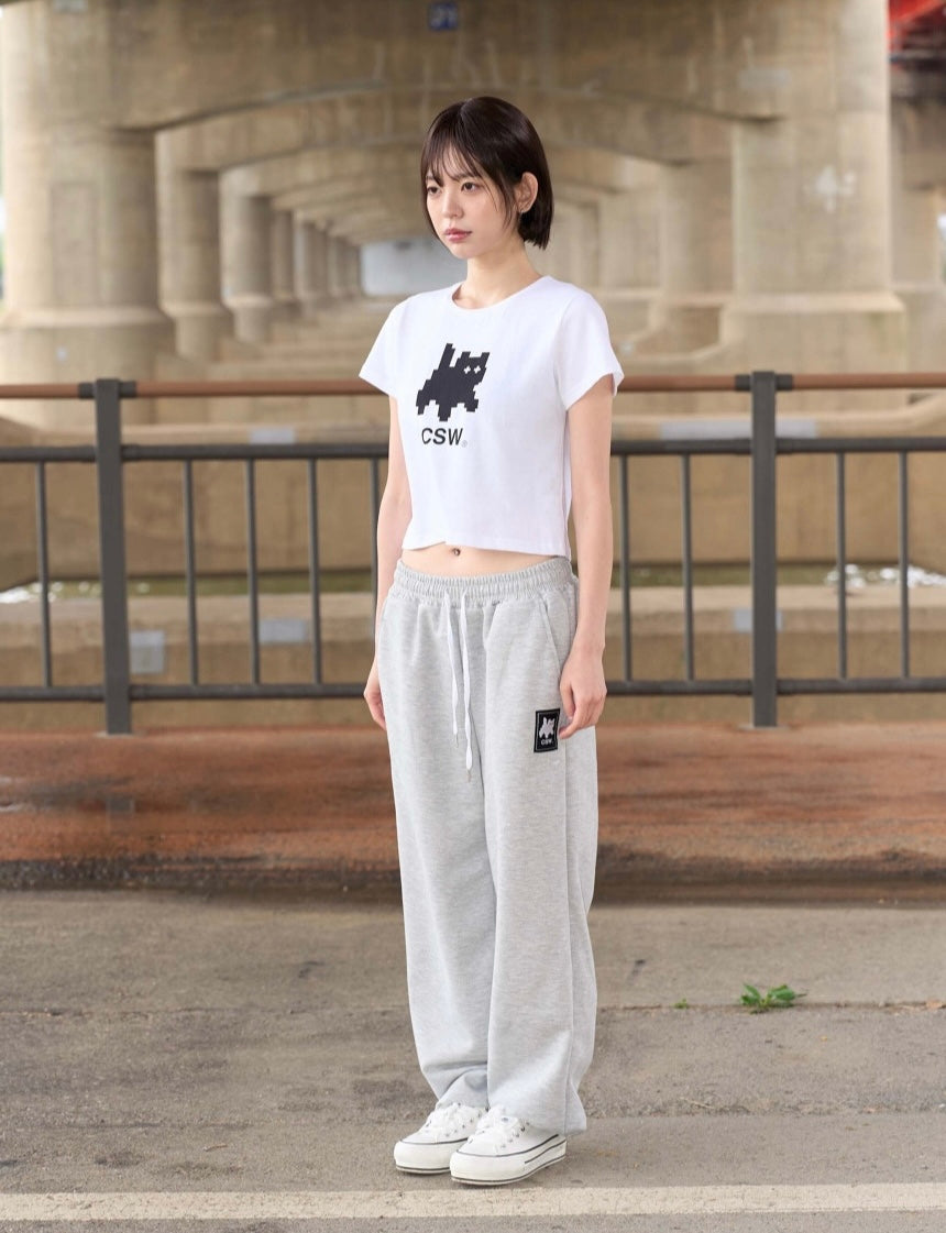 CSW - MELTING SIGNATURE LOGO HALF T T-C1002