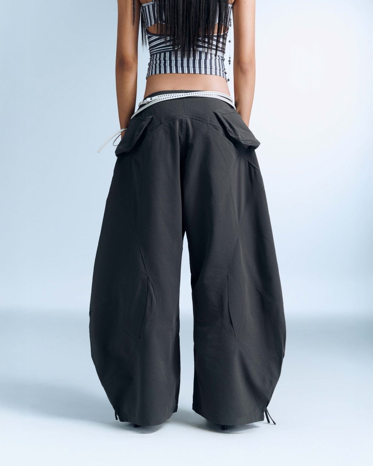 BUNNYHILL - P-B133 SALVIUS PANTS 寬版直筒長褲 (灰色)