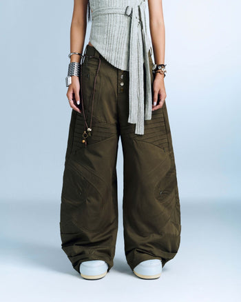 BUNNYHILL - P-B135 DESMOND PANTS 立體拼接長褲