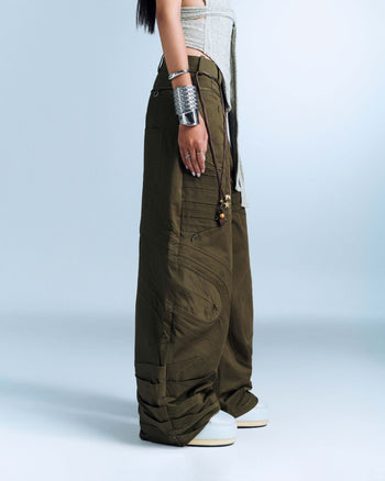 BUNNYHILL - P-B135 DESMOND PANTS 立體拼接長褲