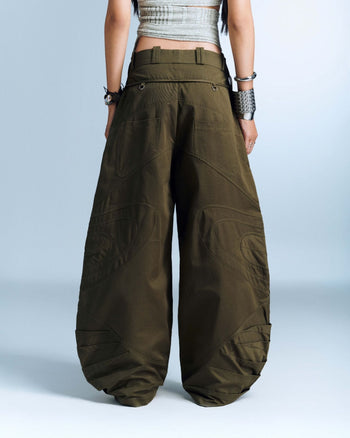 BUNNYHILL - P-B135 DESMOND PANTS 立體拼接長褲