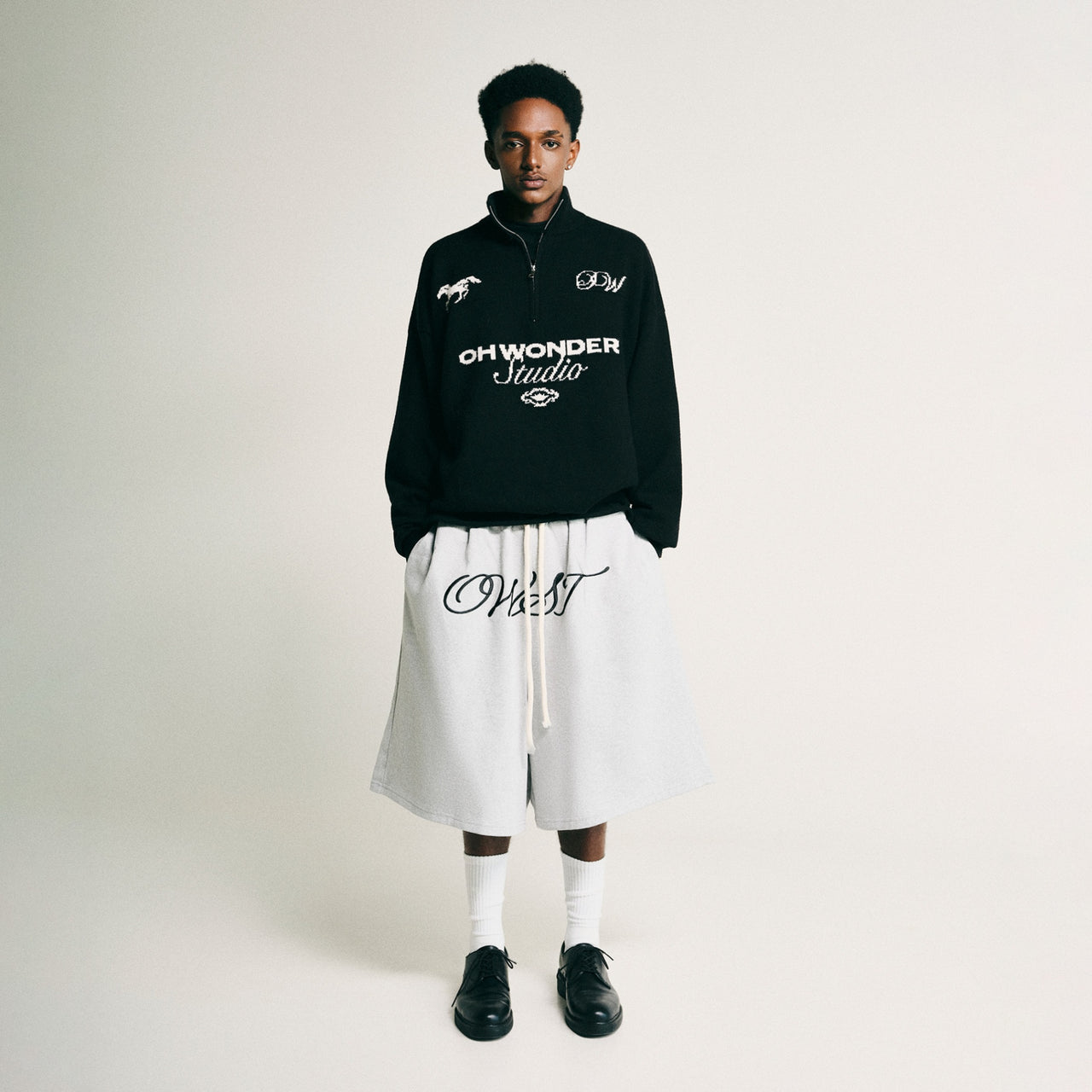 OWST - P-O148 抓絨短褲