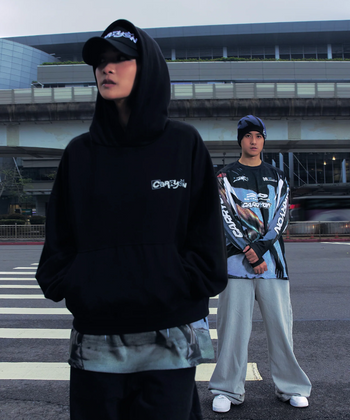 T-C151 CARRYON 26 Pre-Spring LIFE IS A BITCH Hoodie 內刷毛帽T 黑色