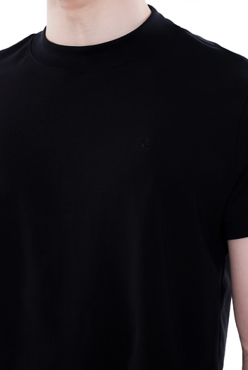 【GUBAN】Jobdatashee Black Slim Fit Short Sleeve D37