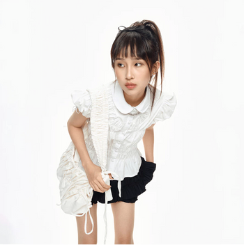 UYU.label 女士泡泡袖襯衫 T-Q1082