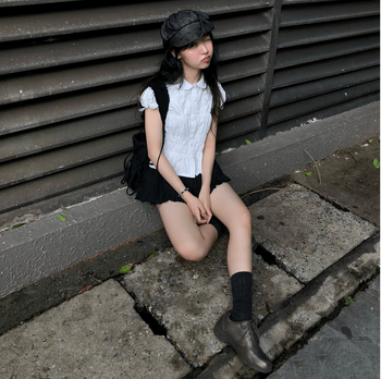 UYU.label 女士泡泡袖襯衫 T-Q1082