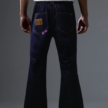 NEISH - Fracture Laser Flared Pants(黑色)  P-X242