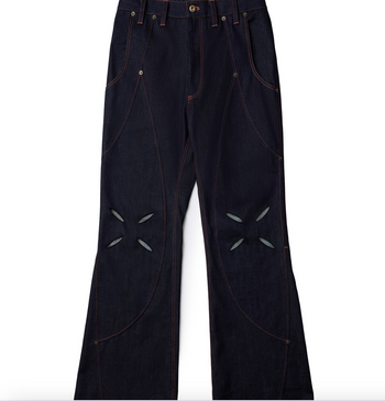 NEISH - Fracture Laser Flared Pants(黑色)  P-X242