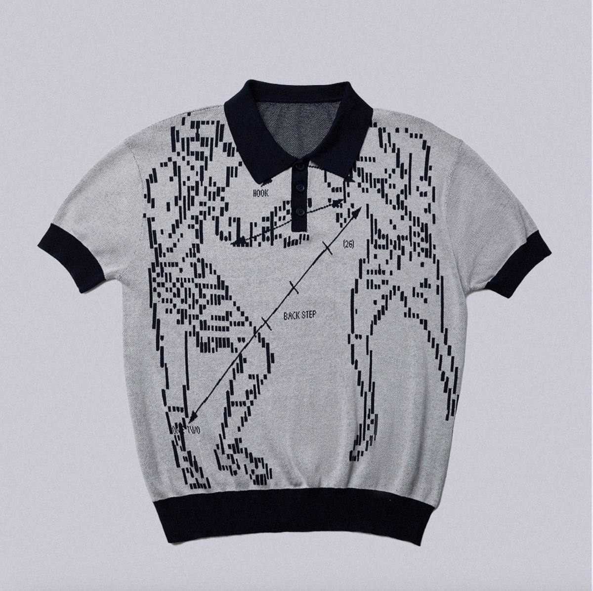 NEISH - Fracture Hook Knit shirt (灰色) T-T1138