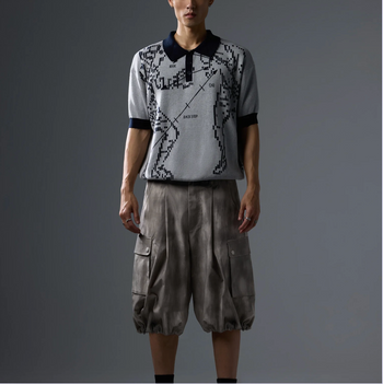 NEISH - Fracture Hook Knit shirt (灰色) T-T1138