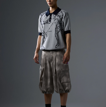 NEISH - Fracture Hook Knit shirt (灰色) T-T1138