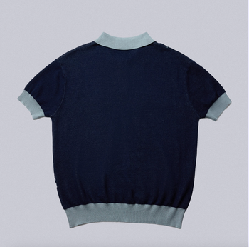NEISH - Fracture Hook Knit shirt (深藍色) T-T1138