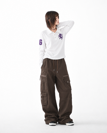 小馬刺繡翻領polo長袖 T-U1155