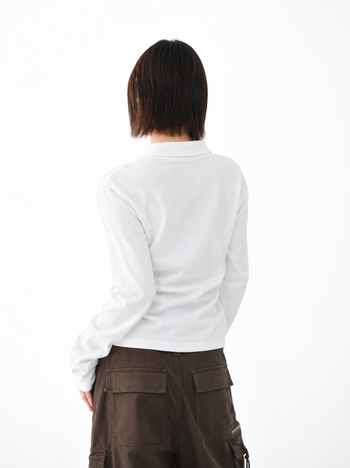 小馬刺繡翻領polo長袖 T-U1155