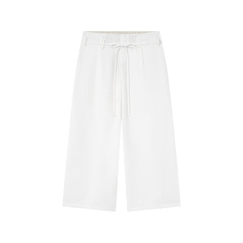 OWST - P-O149 白色抽繩長褲