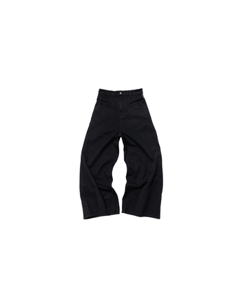 E’TREALOUEST - Flannel-Patchwork Raw Denim Jeans P-R189