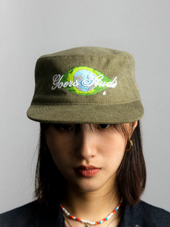 GOERS - AC-S155 Nudy Eyes Painters Cap in Olive Green 橄欖綠畫家帽
